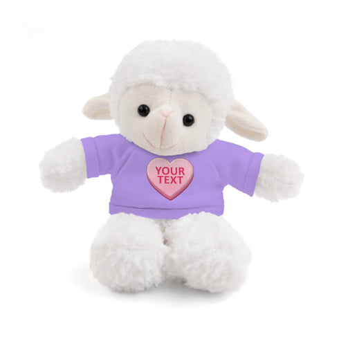 Personalized Candy Heart Stuffed Animal with Tee