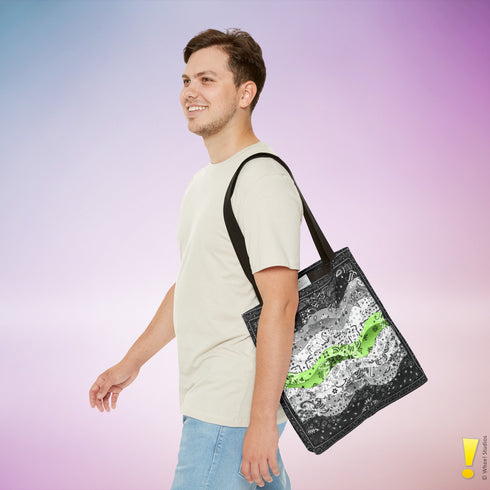 Agender Pride Waves Tote Bag