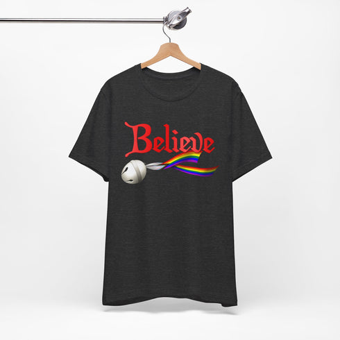 Custom Pride Believe Jingle Bell T-Shirt