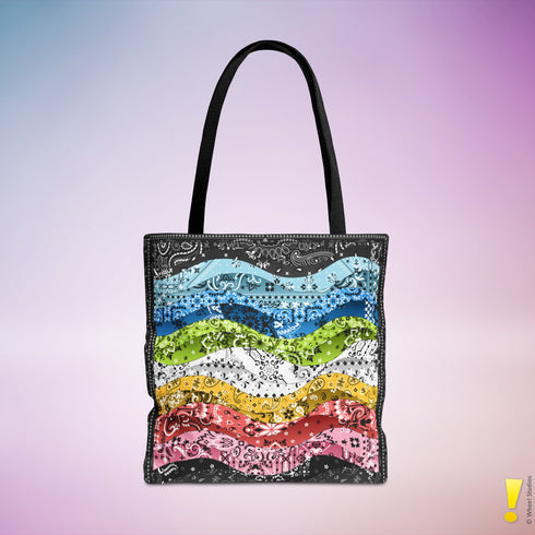 Queer Pride Waves Tote Bag