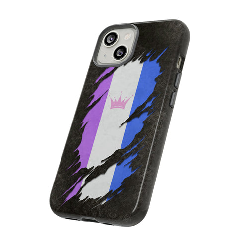 Drag Pride Flag Ripped Reveal Tough Case