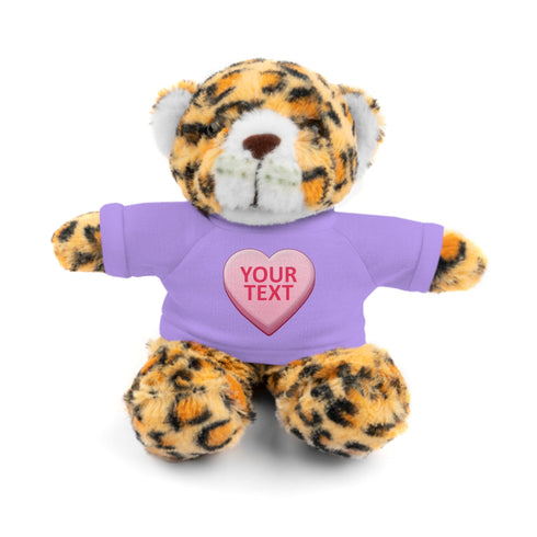Personalized Candy Heart Stuffed Animal with Tee