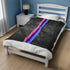 Grunge Omnisexual Pride Flag Stripe Velveteen Plush Blanket