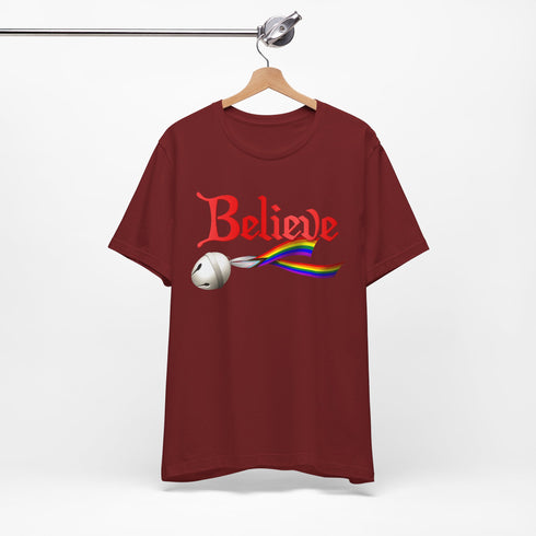 Custom Pride Believe Jingle Bell T-Shirt