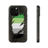 Aromantic Pride Flag Ripped Reveal Tough Case