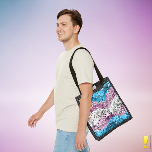Transgender Pride Waves Tote Bag