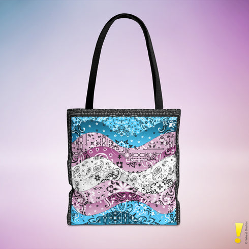 Transgender Pride Waves Tote Bag