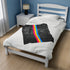 Grunge Pansexual Pride Flag Stripe Velveteen Plush Blanket