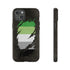 Aromantic Pride Flag Ripped Reveal Tough Case