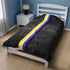 Grunge Nonbinary Pride Flag Stripe Velveteen Plush Blanket