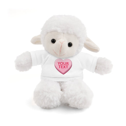 Personalized Candy Heart Stuffed Animal with Tee