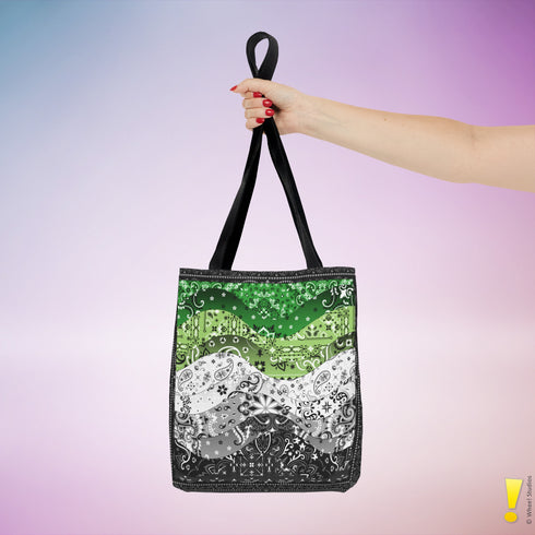 Aromantic Pride Waves Tote Bag