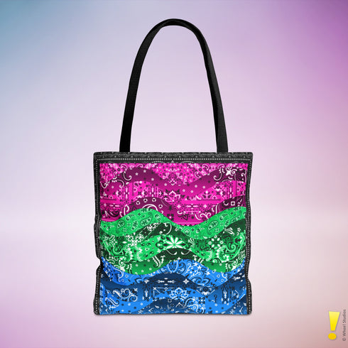 Polysexual Pride Waves Tote Bag