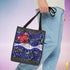 Leather Pride Waves Tote Bag