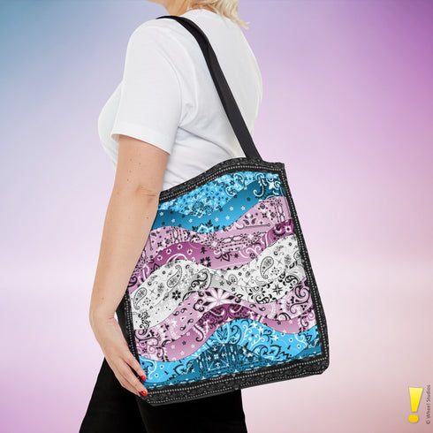 Transgender Pride Waves Tote Bag