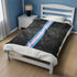 Grunge Transgender Pride Flag Stripe Velveteen Plush Blanket