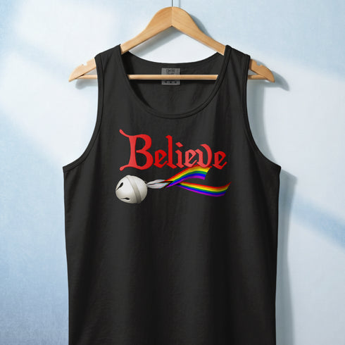 Believe Custom Pride Ribbon Tank Top