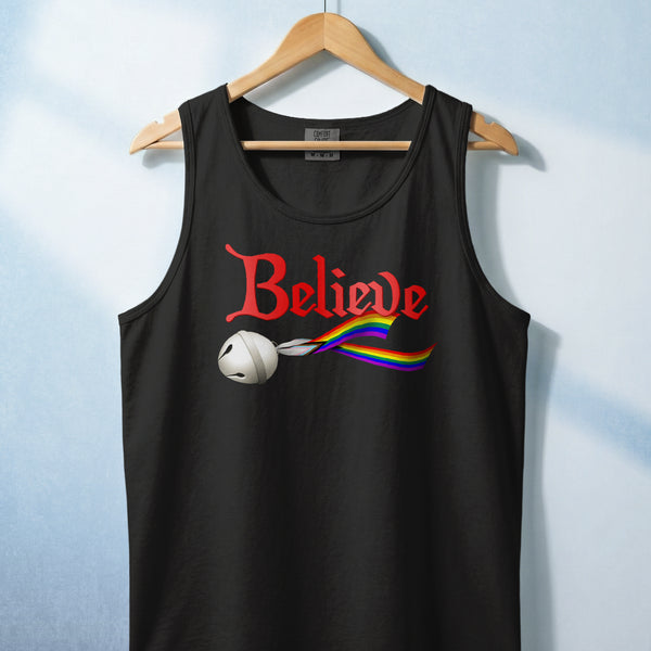 Believe Custom Pride Ribbon Tank Top