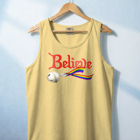 Believe Custom Pride Ribbon Tank Top
