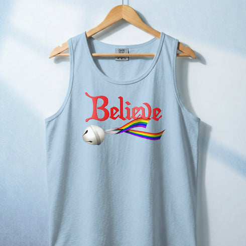 Believe Custom Pride Ribbon Tank Top