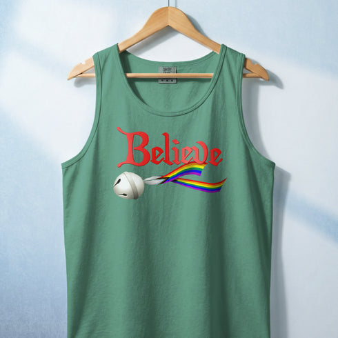 Believe Custom Pride Ribbon Tank Top