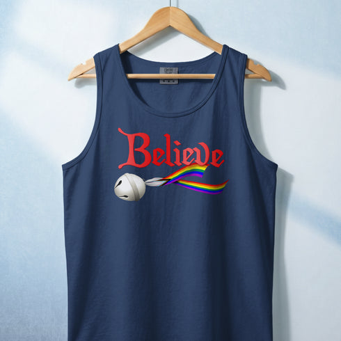 Believe Custom Pride Ribbon Tank Top