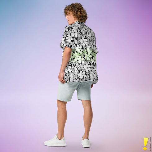 Agender Pride Aloha Hawaiian Shirt