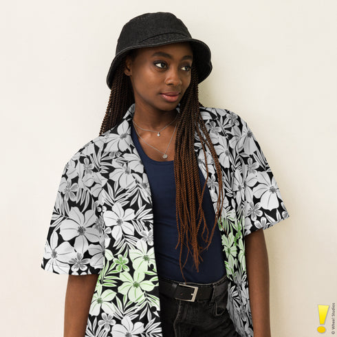 Agender Pride Aloha Hawaiian Shirt