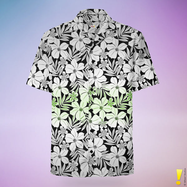 Agender Pride Aloha Hawaiian Shirt