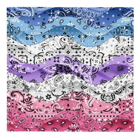 Bigender Pride Wave Bandana