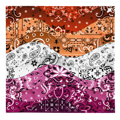 Lesbian Pride Waves Bandana