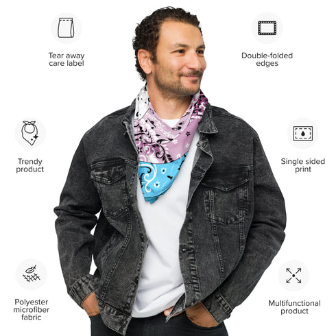 Transgender Pride Waves Bandana