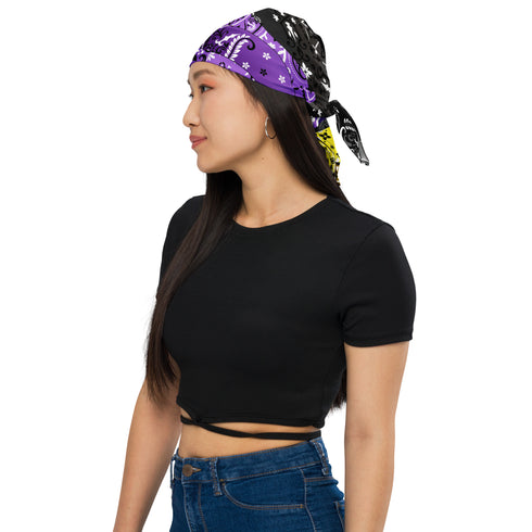 Nonbinary Pride Waves Bandana