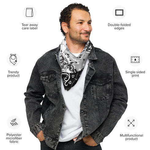 Aromantic Pride Waves Bandana