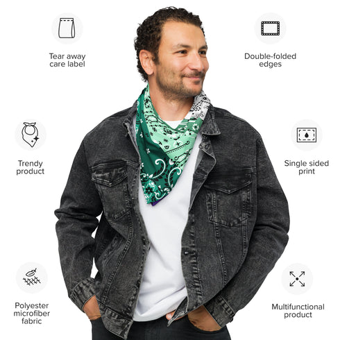 Gay Male Pride Waves Bandana