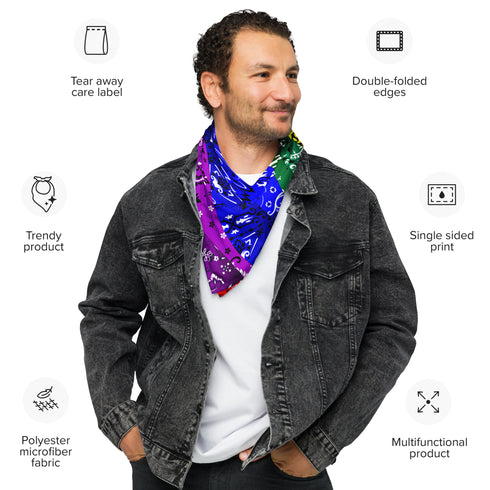 LGBTQ Progress Pride Waves Bandana