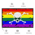 LGBTQ Rainbow Pride Pirate Flag