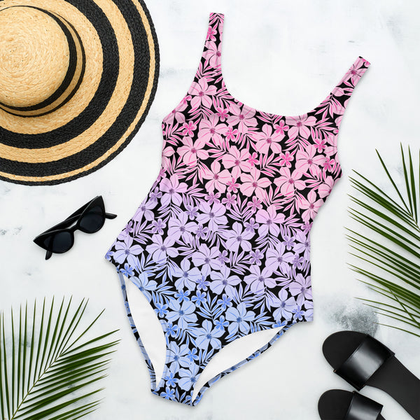 Bisexual Pride Aloha One-Piece Swimsuit