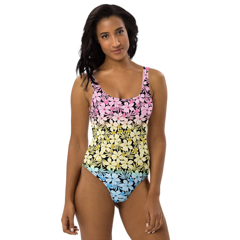 Pansexual Pride Aloha One-Piece Swimsuit