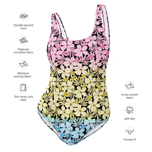 Pansexual Pride Aloha One-Piece Swimsuit