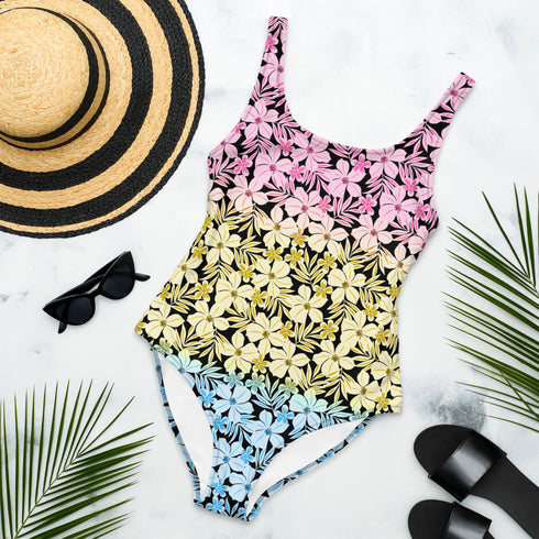 Pansexual Pride Aloha One-Piece Swimsuit