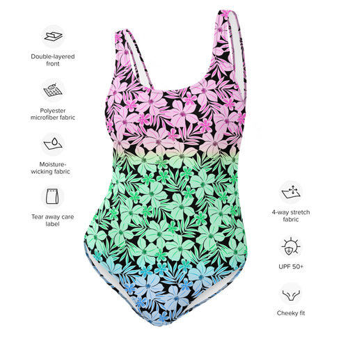 Polysexual Pride Aloha One-Piece Swimsuit