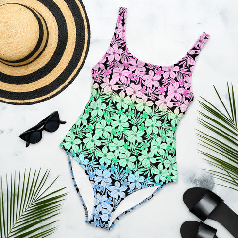 Polysexual Pride Aloha One-Piece Swimsuit