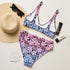 Bisexual Pride Aloha High-Waisted Bikini