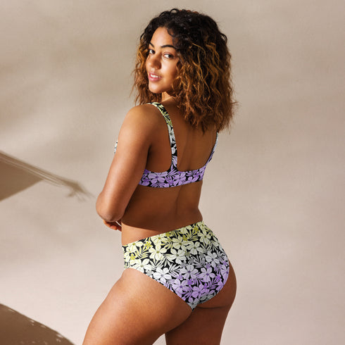 Nonbinary Pride Aloha High-Waisted Bikini