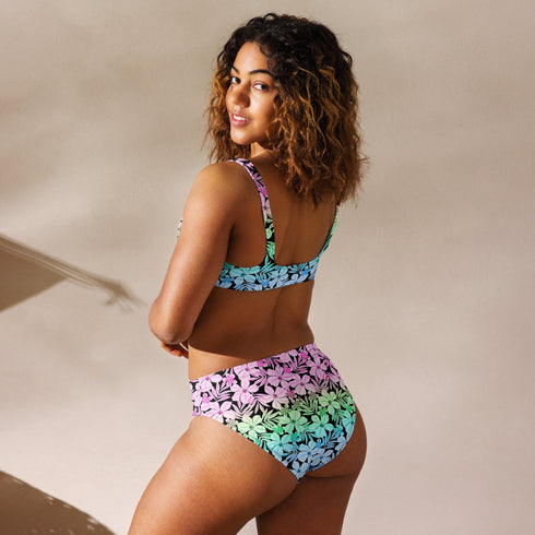 Polysexual Pride Aloha High-Waisted Bikini