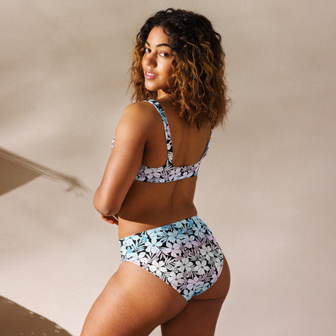 Transgender Pride Aloha High-Waisted Bikini