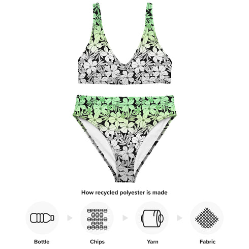 Aromantic Pride Aloha High-Waisted Bikini