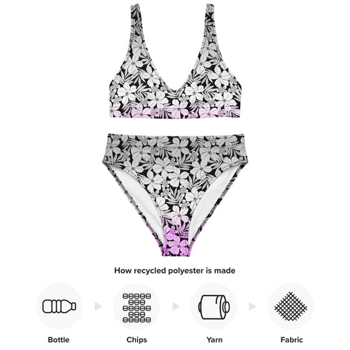 Asexual Pride Aloha High-Waisted Bikini