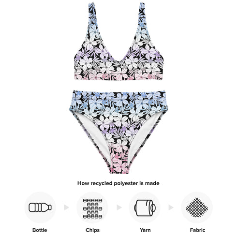 Bigender Pride Aloha High-Waisted Bikini